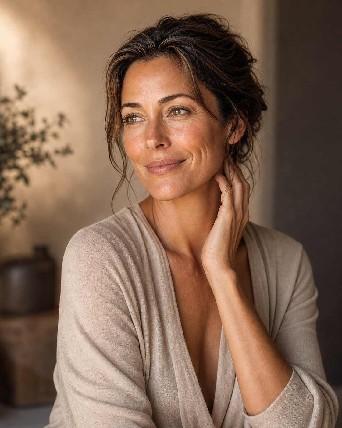 Beauty-Motiv für Falten und Elastizität